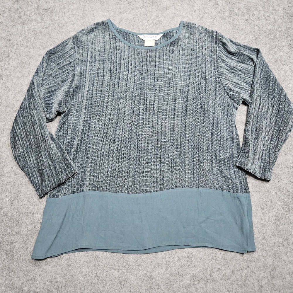 Lifestyle Elements By Sonia G‎ Vintage Tunic Long Sleeve Chenille 80's Sweater